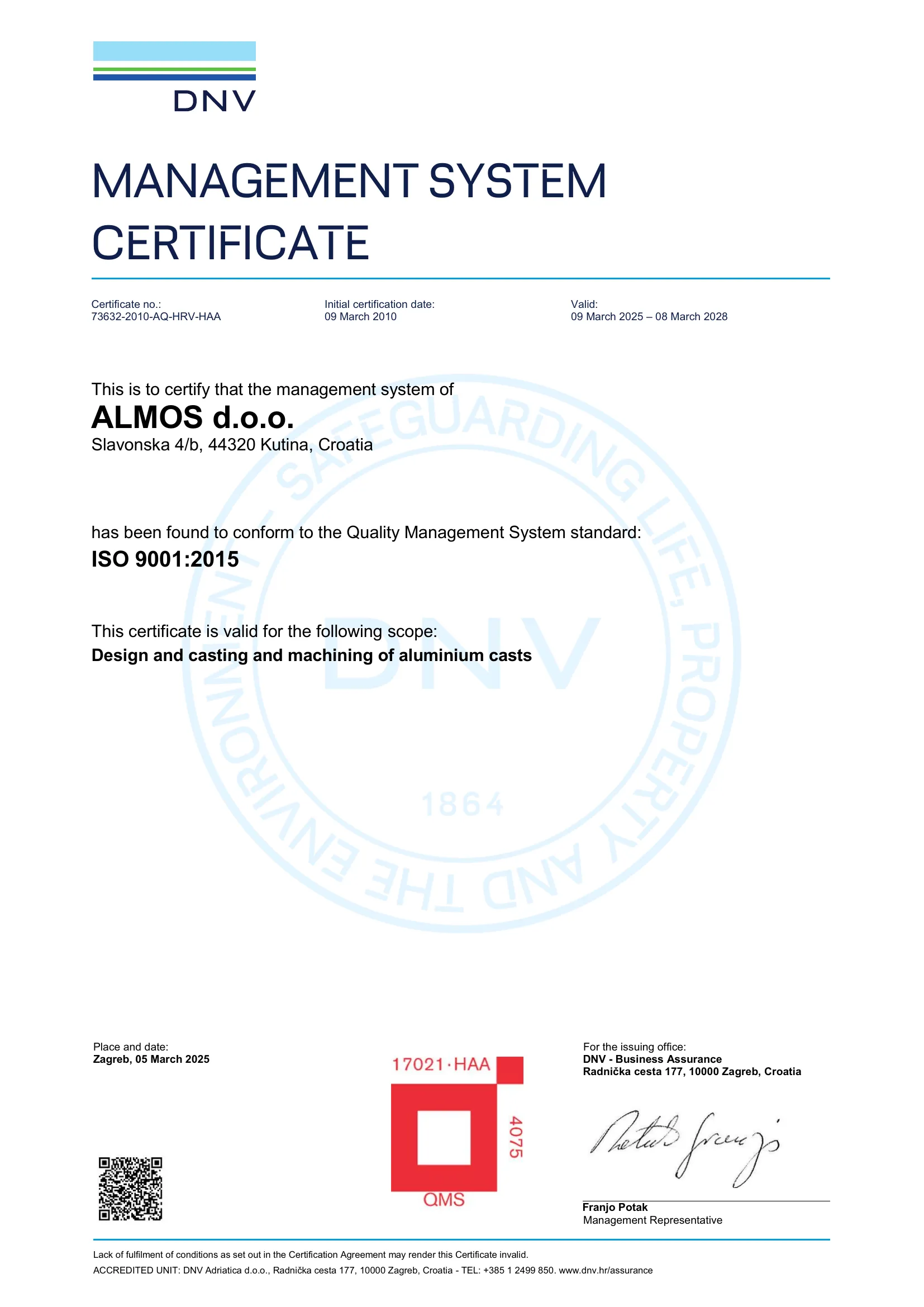 ISO 9001:2015 – Sustav upravljanja kvalitetom